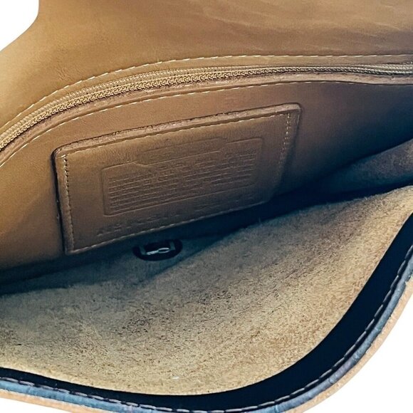 Vintage Coach Monterey Flap Top Leather Crossbody Shoulder Bag Purse - Picture 16 of 16